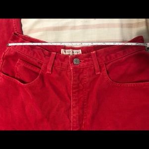 Vintage Guess red jeans 28” waist